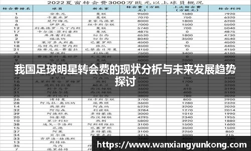 我国足球明星转会费的现状分析与未来发展趋势探讨